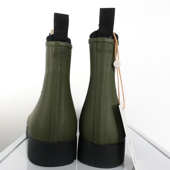 New Quince Rubber Waterproof Ankle Rain Boot Women's Size 9 Olive Green 4107-79 - Picture 5 of 9